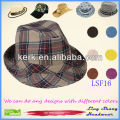 Heißes verkaufendes neueste stilvolle geprüfte Gewebe Fedora Hut-Ladengeschäft kaufen Hüte, LSF16